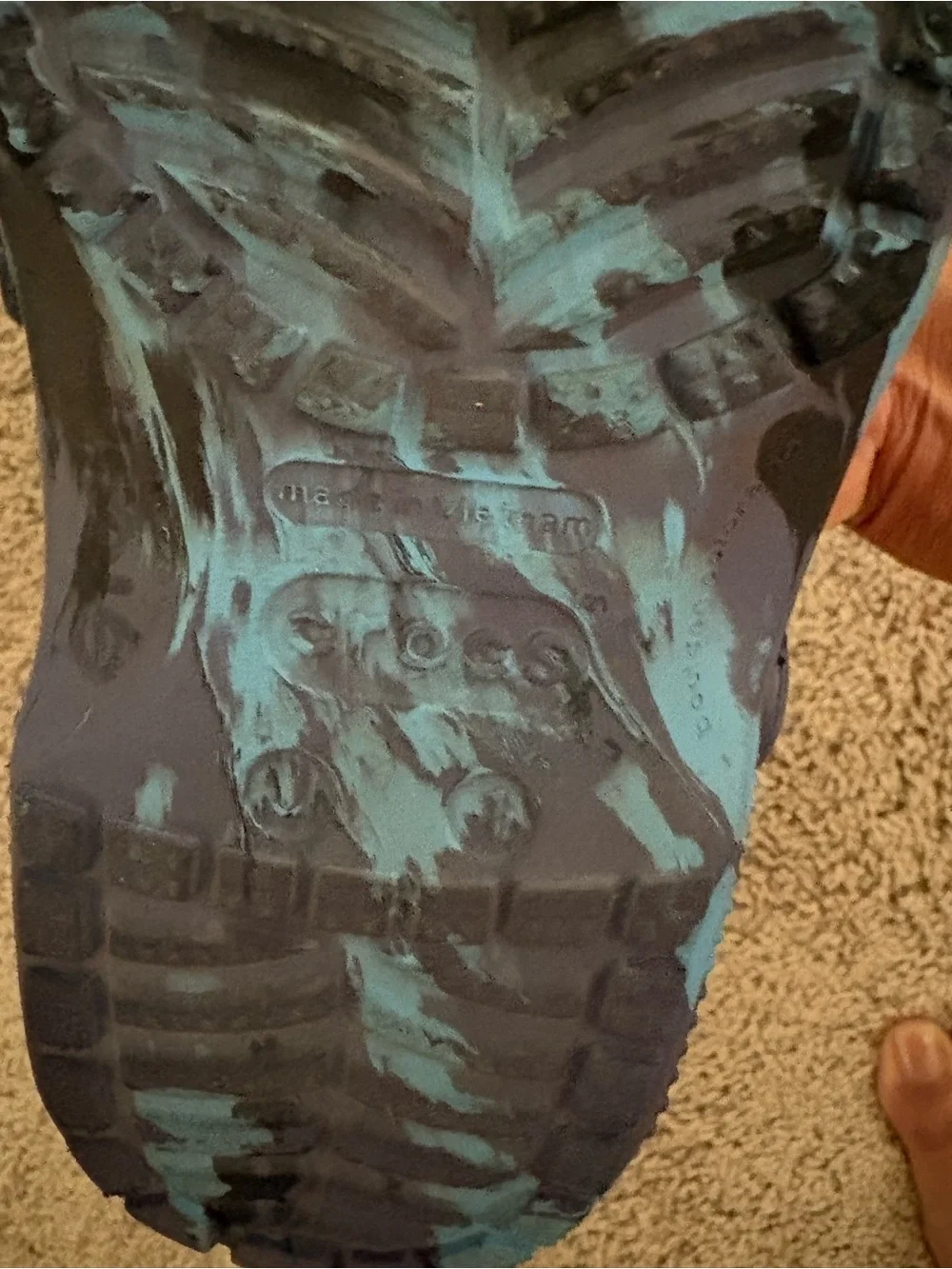 CROCS Kids Blue & Black Tie-Dye Style